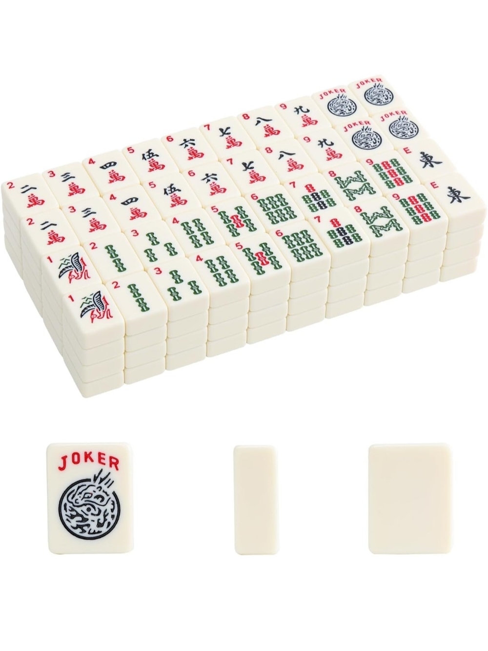American Mahjong Tile Set with Pink and White Tiles And Blue Mat Set - Picture 4 of 16